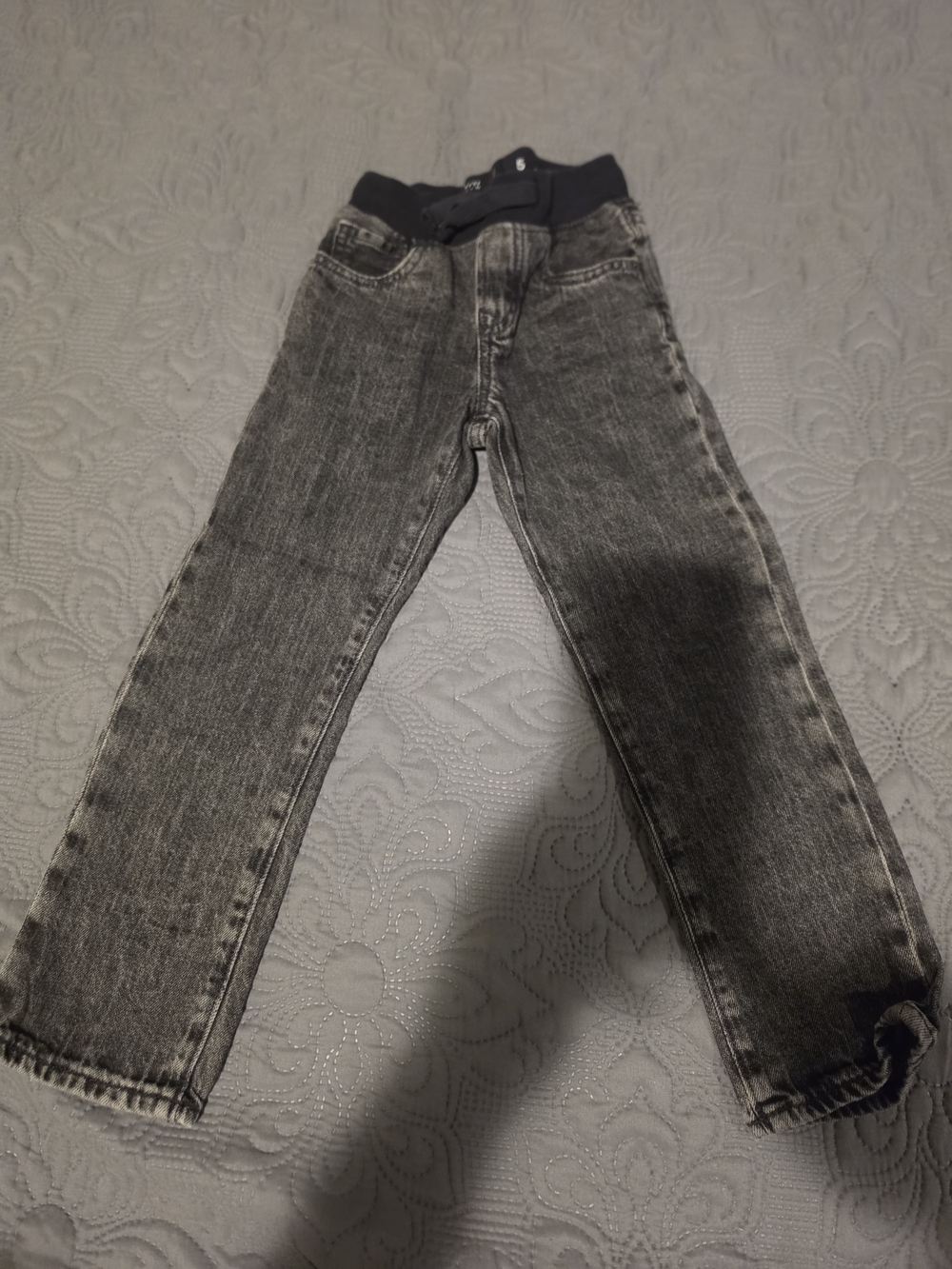GAP Gray Washed Kids Jeans with Elastic Waist